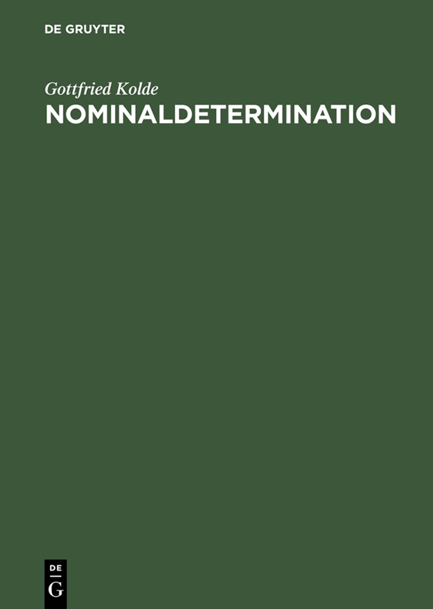 Nominaldetermination
